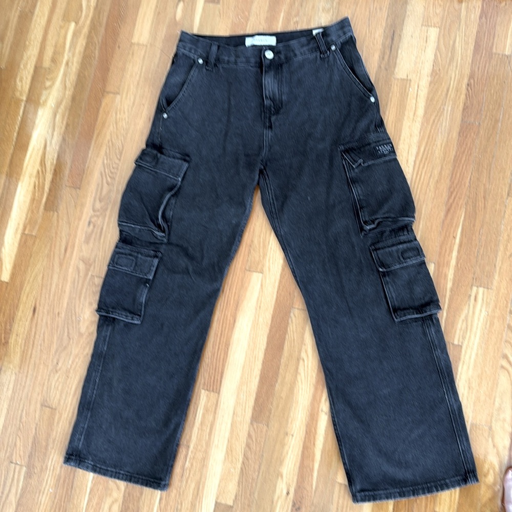 Pacsun black cargo denim jeans
